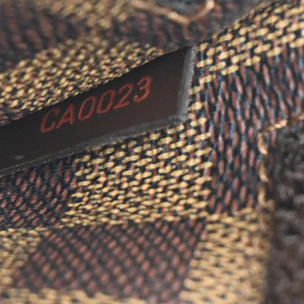 LOUIS VUITTON Geronimos Bum Body Bag Damier Ebene Leather Brown N51994 17KB265